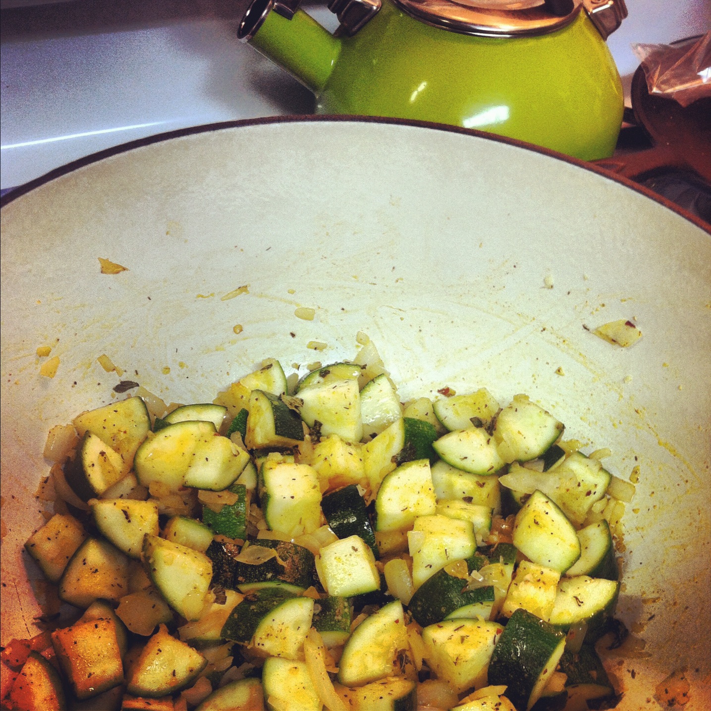 Healthy Living with Kimberlee Stewed Zucchini & Tomatoes